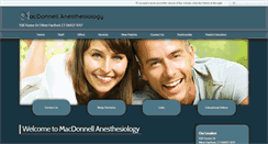 Desktop Screenshot of macdonnellanesthesiology.com